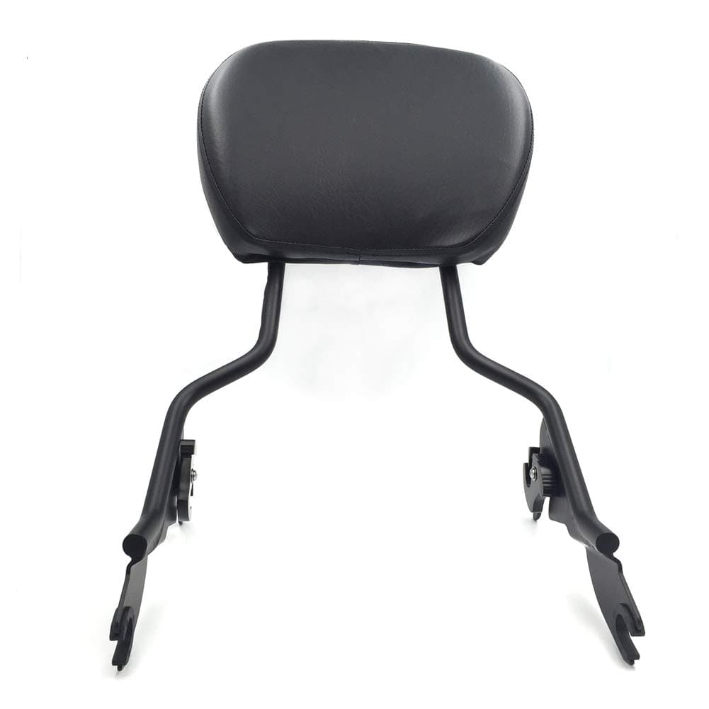 XKH- adjustable Black Backrest Sissy Bar with pad For ALL YEAR Harley Davidson Touring FLHR- Road King FLHX- Street Glide