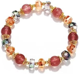 Pearl Bracelets for Women,Freshwater Pearls Crystal Bracelet Boho Bracelets Bead Bracelet Gifts