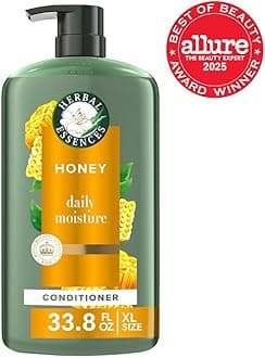 Herbal Essences Honey Daily Moisture Conditioner, Protects and Nourishes Dry Hair, Hydrating Conditioner with Certified Camellia Oil and Aloe Vera, Moisturizing and Safe For All Hair Types, 33.8oz