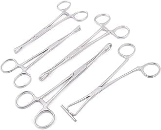 DDP '5 Pieces Body Piercing Instruments Kit Tools Pennington Forceps