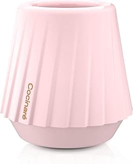 KissCup Ceramic Espresso Cup – 2.2oz Demitasse Cup for Espresso, Pour-over coffee & Tea, Peach Pink, Ceramic Collection