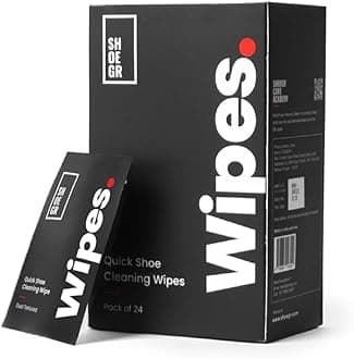 SHOEGR Instant Sneaker Cleaning Wipes | Dual Textured Shoe wet wipes For Tough Stains | Superior Shoe Cleaner Wipes for Sneakers, Nubuck, Canvas, Suede, Boots, Knit, Multi Materials