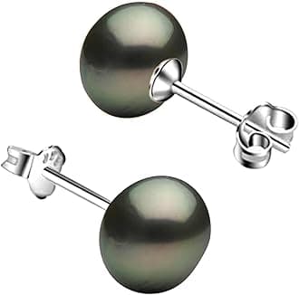 Fresh Water Pearl Earrings Set | Pure 925 Sterling Silver | High Lustre Real Pearl Studs| Gift Item for Women & Girls | 6 Month Warranty