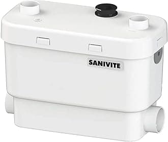 SFA SANIFLO - Sanivite - Gray Water Drain Pump - Versatile Indoor/Outdoor Solution - Silent (44 dBa) - 4 Years Warranty - Powerful & Compact Design - Certified CSA (IPC, NSPC) - Made In France