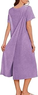 Hospital Gowns for Women Labor Delivery Shoulder Surgery Dress Adaptive Clothing Night Robes for Elderly Plus Size