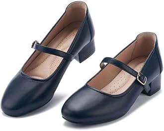 hingswinkMary Jane Shoes Women Low Heels Dress Shoes Pumps for Women Dressy Low Heel 2 Inch Chunky Heel Mary Janes Pumps with Adjustable Ankle Strap for Women Dressy Casual