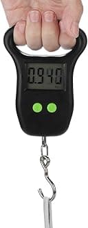 50kg x 10g Portable Digital Hanging Scale, Luggage Scales for Suitcases, Luggage Scale, Electronic Package Scale, Travel Essentials Cool Stuff forfor Men Women (Battery Included)