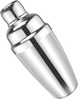 8.4 Oz Cocktail Shaker, 5.5 In x 2.5 In Stainless Steel Drink Shaker with Built-In Strainer for Bar Mixed Tools (8.4 oz)