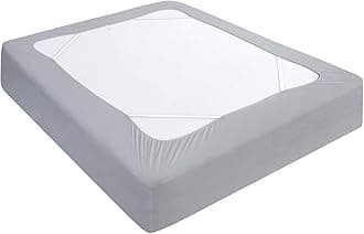 Moonsea Box Spring Cover Full Size, Elastic Fabric Wrap Around 4 Sides Bed Skirt, Sleek Alternative for Bed Skirts for Hotel/Home, Fits Box Springs up to 13”, Grey