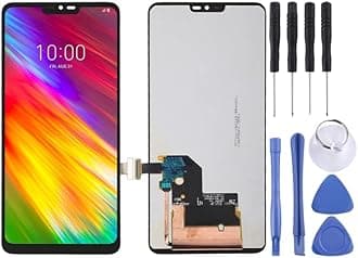 Mobile Phone Replacement Spare Parts LCD Screen for LG G7 ThinQ / G710 G710EM G710PM G710VMP with Digitizer Full Assembly(Black)