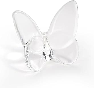 Crystal Butterfly Figurines,Flying Butterfly Figurine Decor Crystal Cut Glass Butterfly Ornament Statue Animal Collectible Home Ornament Decor Transparent