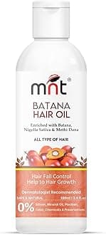 Batana Oil for Hair Growth with Methi Dana & Curry Leaf | Promotes Thicker, Shiny, Stronger & Healthy Hair | Pure Batana Oil for Hair Growth and Hair Fall Control | 100 ml