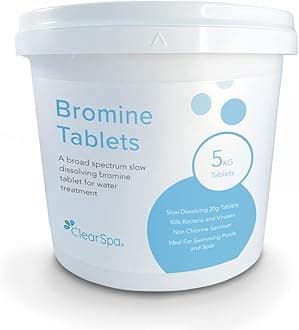 Bromine Tablets 5kg - Slow Release - Suitable for Hot Tub, Spa and Swimming Pool Water Treatment
