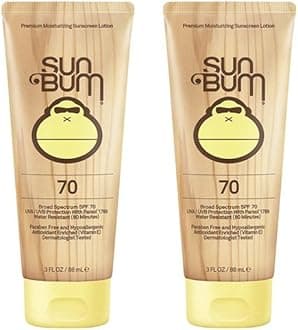 Sun BumMoisturizing Sunscreen Lotion, 3-Ounce, SPF 70 (2 Pack)