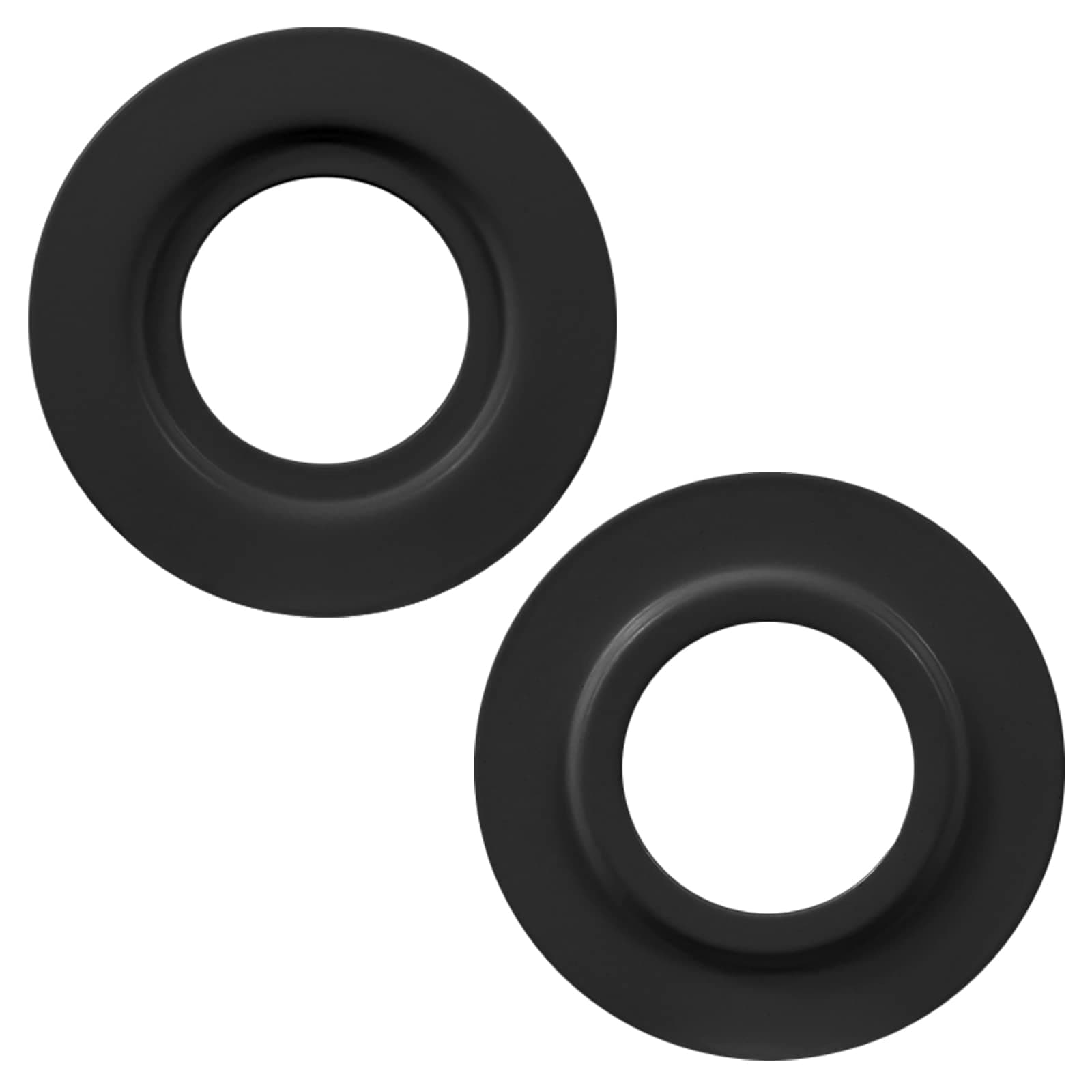 2 Pack Metal Lamp Shade Reducer Ring, E27/E14 Light Fitting Lampshade Washer Adaptor Converter, Retainer Rings for Light Fixture (Black) [Energy Class A]