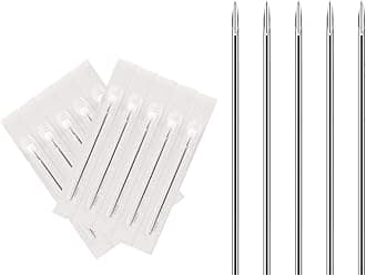 Body Piercing Needles, ATOMUS 14G 16G Stainless Steel Sterile Disposable Ear Nose Navel Nipple Lip Piercing Needles (10pcs 16G)