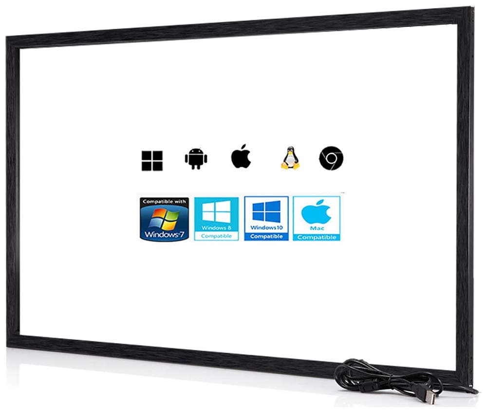 Chengying 65 inch Multi-Touch 16 Points Infrared Touch Overlay - IR Touch Panel - 65" Infrared Touch Frame, USB Interface, HID Compatible (Without Monitor)