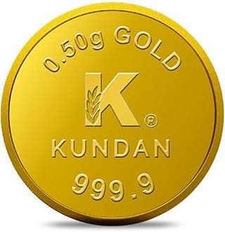 Kundan 0.5g Gold Coin 24k (999.9)