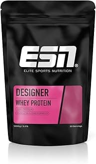 – Whey Protein Powder, Designer Cherry Yogurt Protein Powder, 1000g, 33 Servings with up to 23g Protein per Serving, Vegetarian