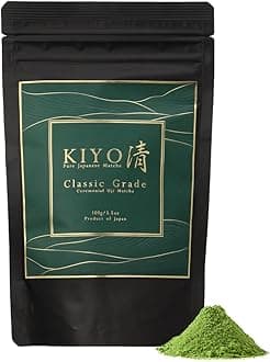 Kiyo Matcha Classic Grade Hatsumukashi Ceremonial Uji Matcha - Pure Japanese First Harvest Ceremonial Grade Matcha Green Tea Powder from Uji, Japan (100g/3.5oz)