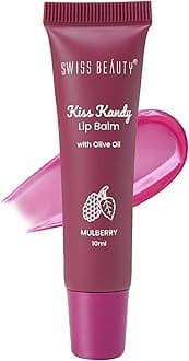 Swiss Beauty Kiss Kandy Lip Balm with Olive Oil | Moisturising | Non-Sticky | Soft & Smooth Lips | Shade - Mulberry, 10ml