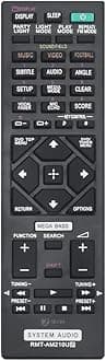 7SEVEN® Compatible for Sony Home Audio System Remote Original RMT-AM210U Model Suitable SHAKE-X30D SHAKE-X10D SHAKE-X70D MHC-GT4D MHC-V44D MHC-V50D HCD-SHAKEX10 SS-SHAKEX10 HCD-SHAKEX30 SS-SHAKEX30