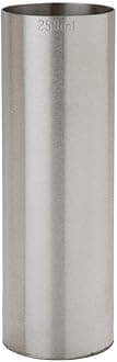 Beaumont Stainless Steel Wine Measure 250 ml, Silver, 250 ml Wine Measure, CE Stamped for Industry Standard Accuracy, Barware, Thimble Measure, T241
