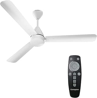 Energion Hyperjet 1200mm BLDC Ceiling Fan | Point Anywhere Remote Control | BEE 5 Star Rated Energy Efficient | Superior Air Delivery | Anti-Rust | 2 Year Manufacturer Warranty | Opal White