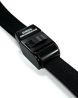 Aneroid Blood Pressure Sphygmomanometer Monitor, Stethoscope, Pen Light (Pen Torch), Tourniquet, Nurse Watch, Lanyard ID Card Holder - Starter Set (Black with Silicone Watch)