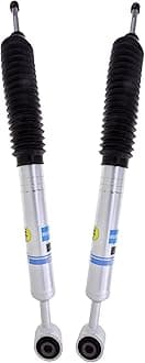 Bilstein 5100 Series Pair of Front Ride Height Adjustable Shock Absorbers for 2007-2021 Toyota Tundra with 0.875-2.3 Inch Front Lift 24-232173 Includes Decal