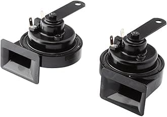 940800821 24V BX Trumpet Horn Kit for Passenger Car (Black, Universal Fit)