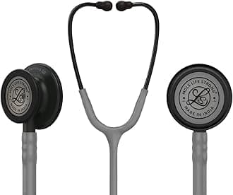 MDLS Life Strong Classico III Zed_Black Light Wait Chest Pies Stethoscope, Stainless Steel Dual-head stethoscope For Nurses/Students/Doctors Acoustic Stethoscope (Grey)