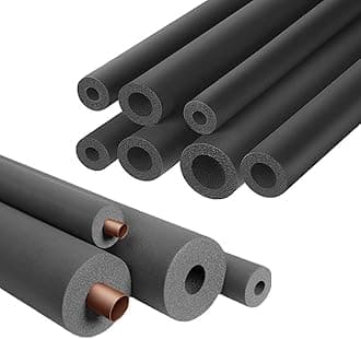 Pipe Insulation Foam Tube - Foam Tubing for AC Unit, Guitar Stands, Exercise Machine Handle and Roof Rack (7/8"ID X 3/8"TK-6Ft)