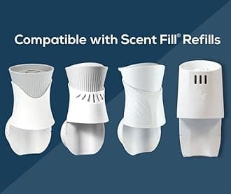 Scent Fill Vanilla Plug in Air Freshener, 4 Scented Oil Refills
