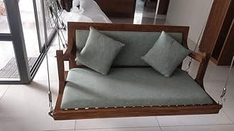 Kalaateet 4 Feet Teak Wooden Reversible Swing Home/Swing Indoor Wooden