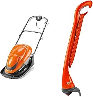 EasiGlide 300 Hover Collect Lawn Mower - 1700W Motor, 30cm Cutting Width, 20 Litre Grass Box & Mini Trim ST Electric Grass Trimmer, 230 W, Cutting Width 21 cm