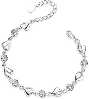 Freshwater Pearls Bracelet for Women Boho Natural Cute Delicacy Crystal Bracelets Dainty Gifts for Her