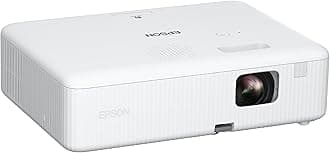 2022 New Upgrade EpiqVision Flex CO-W01 Portable Projector, 3-Chip 3LCD, Widescreen, 3,000 Lumens Color/White Brightness, 5 W Speaker, 300-Inch Home Entertainment and Work, Streaming Ready