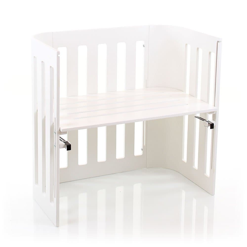 Babybay Trend Bedside Sleeper Cot, White Varnished