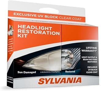 Headlight Restoration Kit - Long-Lasting Headlight Repair Kit for Restoring to Like-New Condition - Surface Activator, Exclusive UV Coating, Clarifying Compound & More - No Tools Required