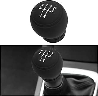 Car Gear Shift Knob Cover, Anti-Slip Silicone Vehicle Knob Gear Stick Protector, Automotive Shifter Transmission Protective Cover, Universal Interior Accessories for Most Cars (5-Speed Left)