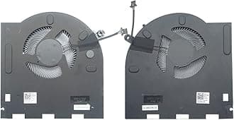 New Replacement Cooling Fans for Dell Alienware M17 R3 M17 R4 P45E Laptop 0CNV63 EG50061S1-C060-S9A 0H5TYJ EG50061S1-1C010-S9A 12V 0.38A (4-Pin 4-Wire)