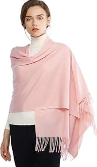 RIIQIICHY Women's Scarf Pashmina Shawls and Wraps for Evening Dress Bridesmaid Wedding Bridal Winter Warm Long Large Scarves