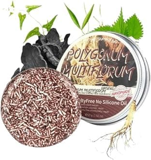 Zyronex Shampoo Bar, Natural Gray Hair Removal Soap, Dark Shampoo Bar for Gray Hair, Unisex (Polygonum multiflorum)