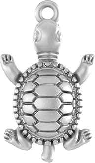Akshat SapphireSterling Silver (92.5% purity) Prosperity and Piece Symbolic Tortoise Pendant for Men & Women Pure Silver Turtle Locket for Piece and prosperity
