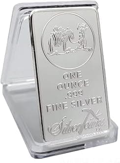 One Troy Oz Silver Bar Replica, Silver Bullion for Paperweight
