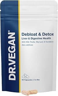 Debloat & Detox | As Seen on ITV's Dr Hilary | Bloating Relief | Liver Support | with Artichoke & Dandelion | 60 Vegan Capsules | 2-A-Day | DR.VEGAN®