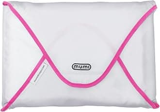 Design Travel Garment Bag Clothes Folder – 14.5” x 10.5” Packing Bag & Organizer for Luggage | Large-Capacity, Anti-Wrinkle Garment Bags for Travel, Carry-On Suitcases & Clothing Storage, Pink