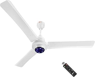I Tome Pro 1400 mm BLDC Ceiling Fan with Remote | BEE 5-star rated Energy Saving Fan | 3-year warranty by Orient | (White)