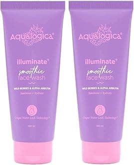 IIIuminate+ Smoothie Face Wash with Wild Berries & Alpha Arbutin for Luminous Glow - 100ml (Pack of 2) | Evens Skin Tone | Gently Cleanses | Hydrates Skin